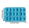 1Pc 18 Cavity Easter Silicone Mold Rabbit Colored Egg Chocolate Cake Mold Holiday Decoration Baking Tools Manual Soap Mould