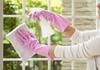 Showa Gloves Made in Kitchen Nice Hand Mew Size Kitchen Gloves with Fleece Vinyl [Bulk Purchase, Japan, Gloves] Medium-Weight, Pink, M, 5-Pair Set,