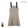 VANAKE Color Block Suspender Dress_Vb38Opud03Z