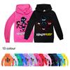 NINJA KIDZ Ubrania dla dzieci Chłopcy Dziewczynki Poliestrowa Bluza z kapturem Anime Gra Pulower Hip Hop Nastolatek Bluza z kapturem Odzież dziecięca 3-15 lat
