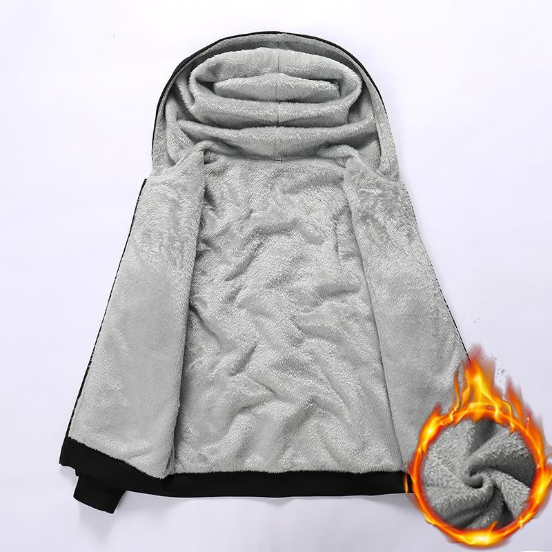 New Autumn/Winter Collection: Hooded Long-Sleeved Sweatshirt with Fleece Lining Loose-Fit Sweatshirt