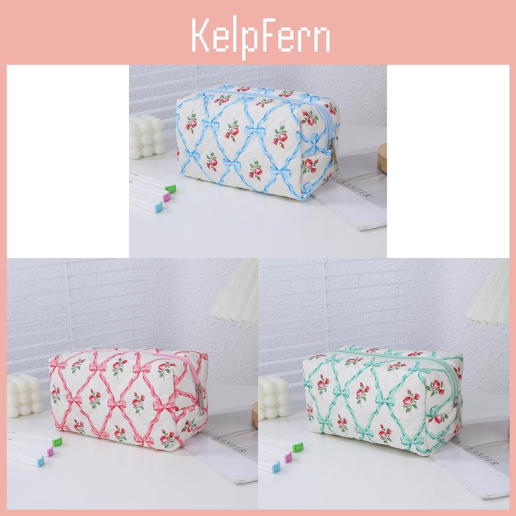 Cartoon Rose Pattern Pencil Case With Large Capacity For Students And School Supplies