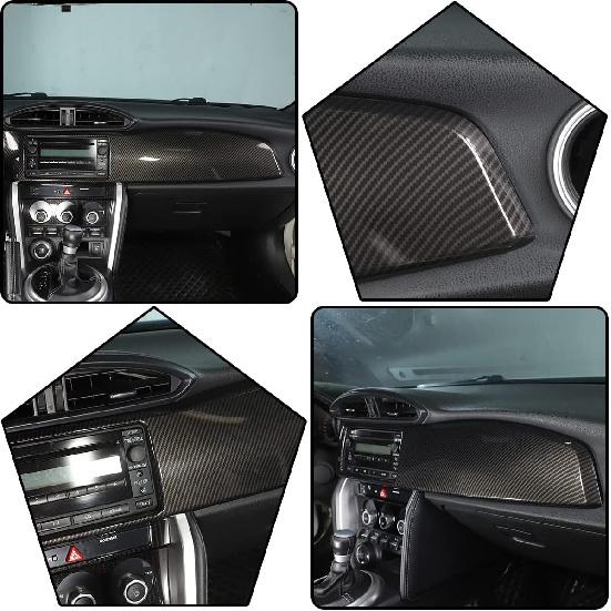 Center Console Navigation Panel Compatible with Toyot@ 86/Subaru BRZ/Scion FR-S 2012-2020 Center Console Dash Cover Navigation Frame Cover Decorative