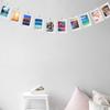 40 Paper Photo Frames 40 Wooden Clips 4 Rope Creative Hanging Photo Display Kits For DIY Wall Decors Birthday Party