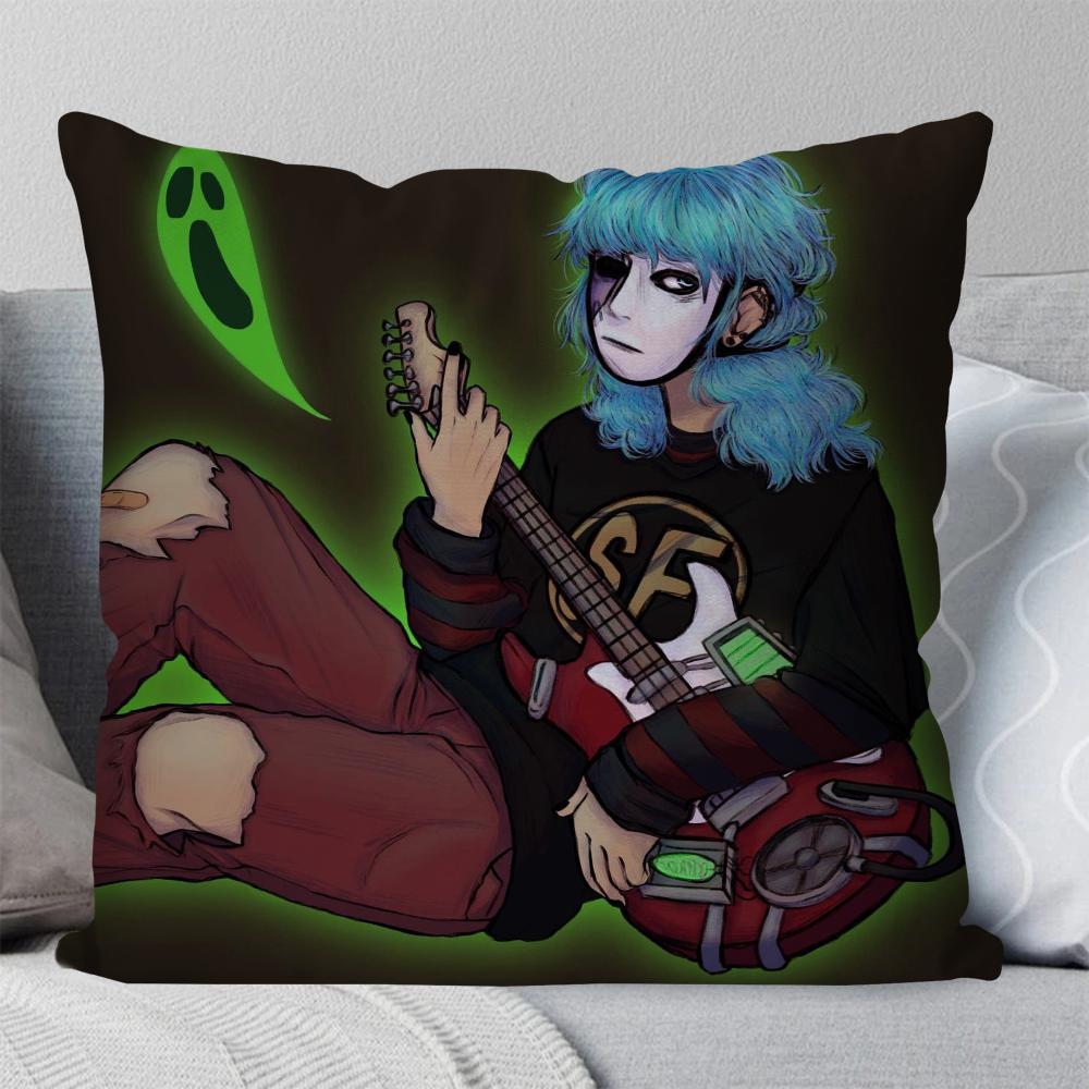 Game Sally Face Pillow Case Square Pillow Bedroom Sofa Leisure Comfort Cushion Car Living Room Home Decoration 40X40