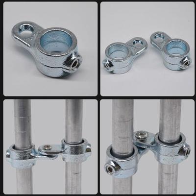 Durable Thickened Pipe Joint Cast Iron Round Pipe Pipe Connectors Welding-Free 3/4" Rod Support Rack Clothes Display