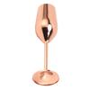 Champagne Flutes Stainless Steel Copper Plating Dishwasher Safe Champagne Glasses for Party Home