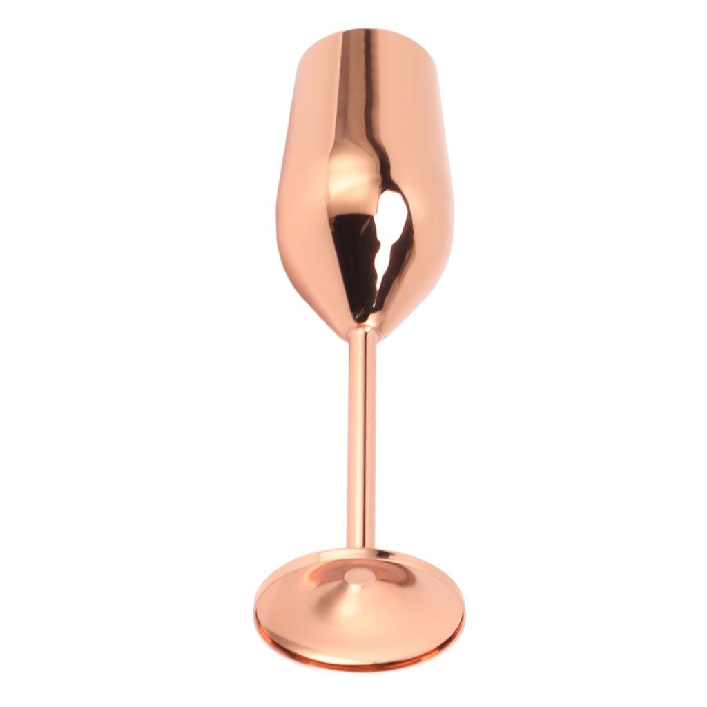 Champagne Flutes Stainless Steel Copper Plating Dishwasher Safe Champagne Glasses for Party Home