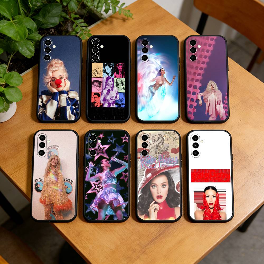 K-Katy Perry Singer Phone Case For Samsung Galaxy A73,A72,A71,A70,A53,A52,A51,Others Soft Black Cover