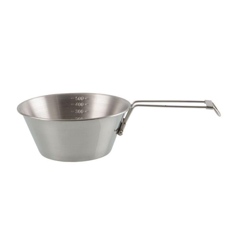 Portable 304 Stainless Steel Camping Cup: Outdoor Folding Sierra Cup for Coffee, Noodles, and Rice