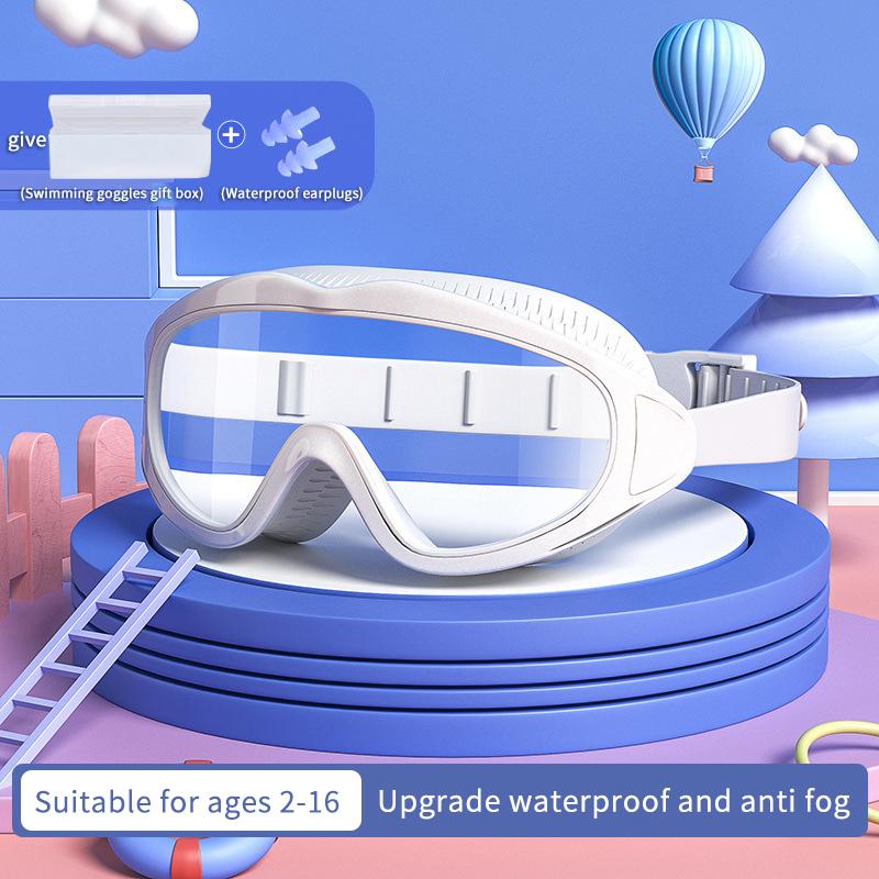 1Pcs Boys Girls Professional Diving Goggles Glasses Children Swimming Goggles Caps Waterproof Anti-fog Big Box