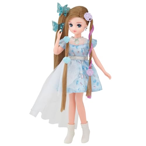 TAKARA TOMY Poupée Licca-chan Extensions Tsubasa-chan Oshi Robe Bleue Jouet d'Habillage Âges 3+