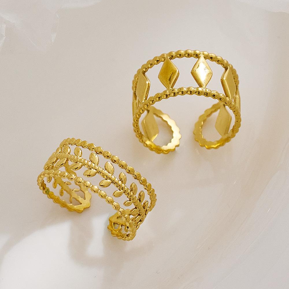 Schlichter Ring Hohlöffnung Verstellbarer Ring für Damen