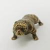 Antiek Brons Franse Bulldog Miniatuur Beeldjes Vintage Messing Handwerk Nieuwigheid Cadeaus voor Huis Kantoor Bureau Ornamenten
