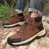 High-Top Outdoor Hiking and Mountaineering Shoes, Wear-resistant and Anti-Slip High-Top Boots, Men's Casual Hiking Shoes