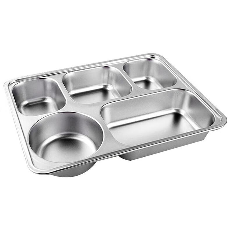ZLIII 304 Stainless Steel Divided Lunch Tray