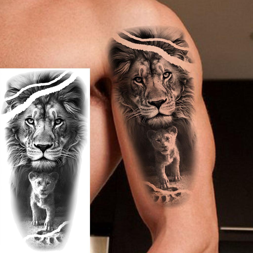 1 Sheet Cool Zeus Warrior Jesus Hero Temporary Tattoos For Men Women Adults Waterproof Long Lasting Temp Fake Tattoo Sticker