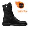 Fashion Boots for Men Black Brown  Sewing Men Boots Rubber Casual Shoes Mens Cow Leather Winter Boots Plus Size 36-50 51 52
