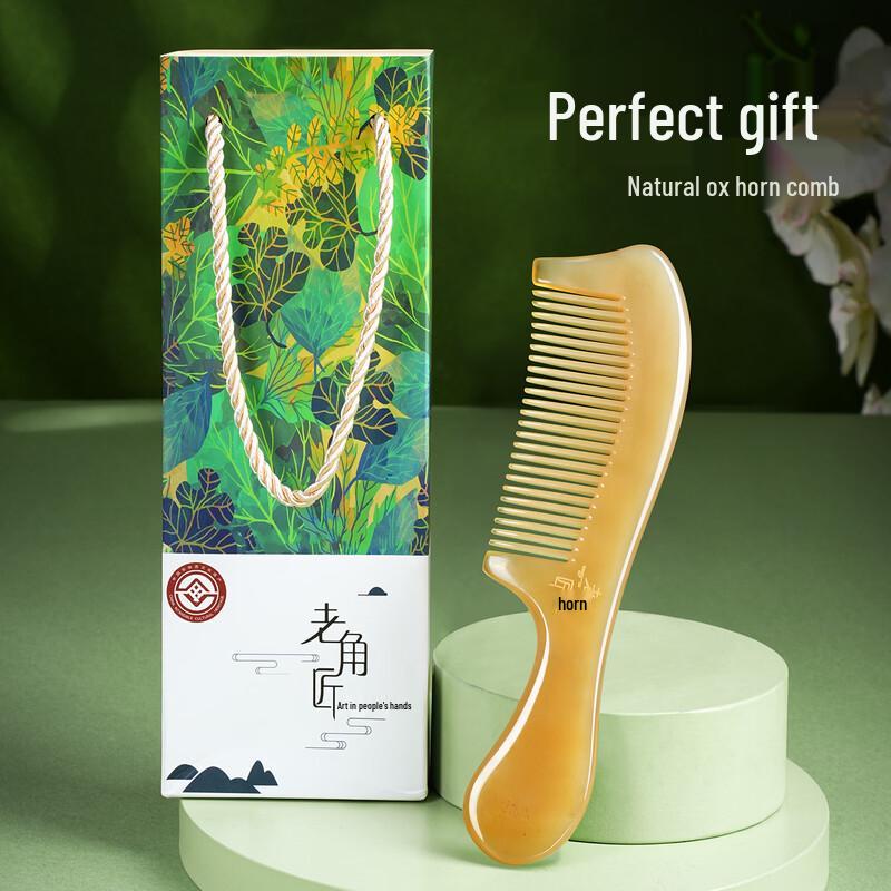 Natural Ox Horn Anti-static Comb
