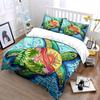 Colorful Turtle Beach Decor Set Bedding Set with 1 Duvet Cover 2 Pillowcases Single Double King Queen, Gift