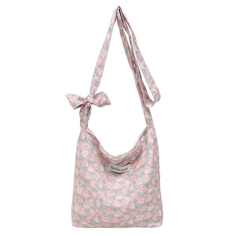 

Холщовая сумка, наплечная сумка, повседневная, универсальная, сумка-мессенджер, студенческая сумка, дорожный рюкзак розовый