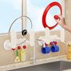 Rotatable Pot Lid Storage Rack Save Space Cabinet Pot Lid Organizer  Kitchen