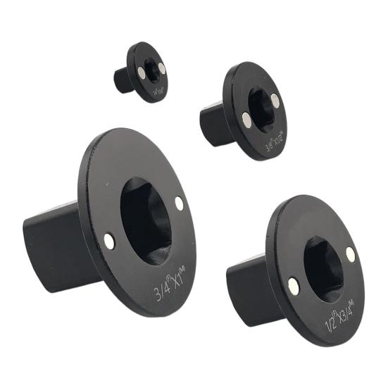 4Pcs/Set Drive Ratchet Adapter Set Impact Socket Adapter Set Carbon Steel Magnetic