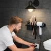 Space Saving Blow Dryer Hanger Carbon Steel Curling Iron Shelf Hair Dryer Holder  Hairbrush