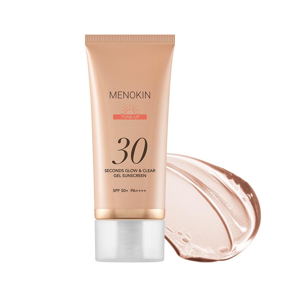 Menokin 30-Seconds Glow and Clear Gel Sunscreen Tone Up Hydrating Radiance 50ml