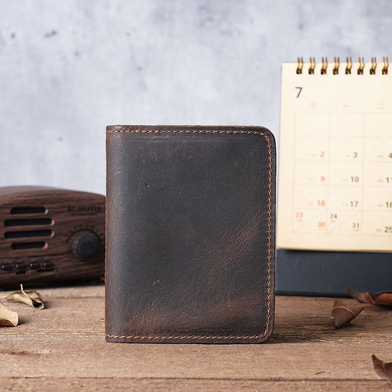 

Ретро Crazy Horse Кожа Мужской Первый Слой Коровьей Кожи Держатель Кредитной Карты Кошелек Ручной Работы Тонкий Водительские Права 5 Прозрачных окон Футляры Для Удостоверений личности кофейный