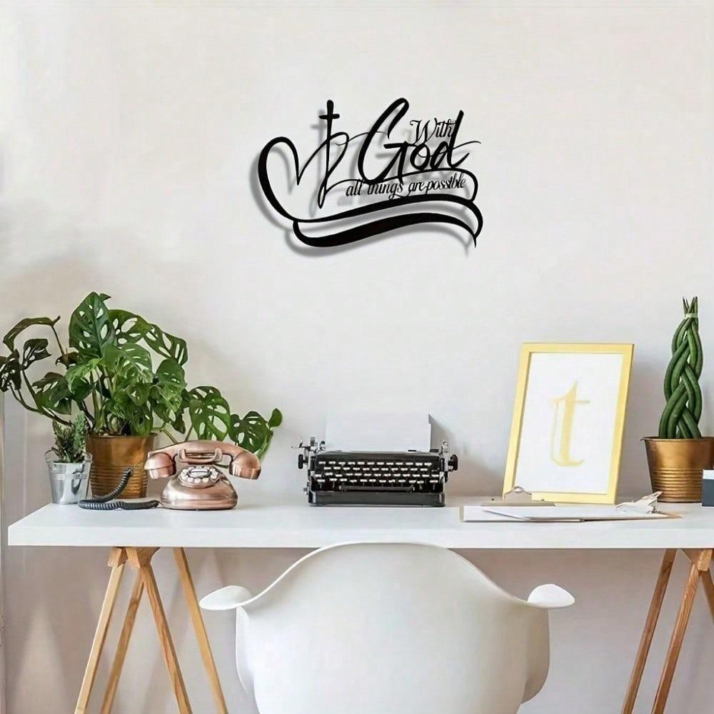 Metal Wall Art Modern Sculpture Abstract Decor Living Room Foyer Birthday Gift