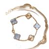 Four-leaf Clover Five-flower Bracelet for Women Accessible Luxury Style Fashioneasiest for Matchcasual Flower Bracelet
