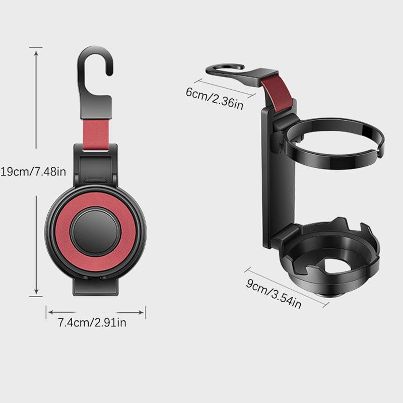 Car Mounted Multifunctional Hook Storage Rack Water Cup Holder Car Phone Holder Rear Storage And Organization