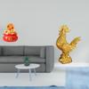 Prosperity Chicken Figurine Feng Shui Art Craft Ornament Treasure Basin Statue Cornucopia Sculpture