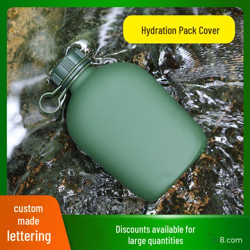 1L Tactical Camouflage Outdoor Training Kettle - Durable, Student-Friendly, Large Capacity
