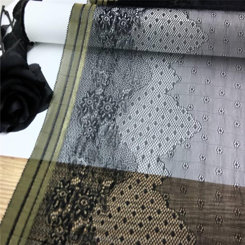 25cm Wide Elastic Lace, Stretchy Spandex Sewing Lace Fabric for Lingerie, Bra, Underwear, Garment & Crafting