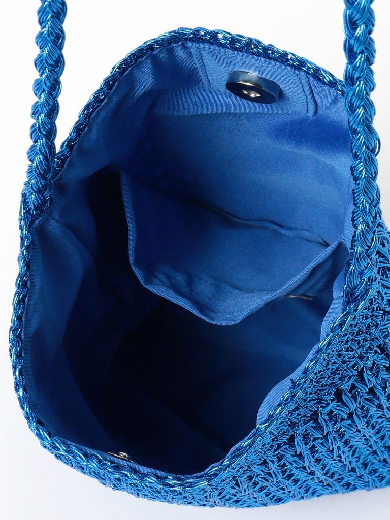 B:MING LIFE STORE by BEAMS Canvas Bag, Film-Woven Shoulder Bag, Women's, Blue, One Size