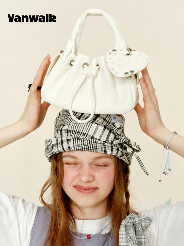 Vanwalk Mochi Leather Tote Bag [White]