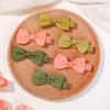 80Pcs/Set Solid Random Color Ribbon Bowknot Hair Clips for Kids Handmade Bows Hairpin Barrette Headwear Girls Hair Accessories