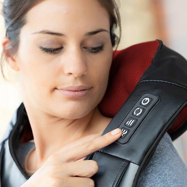 Masażer Shiatsu Mięśni Karku Szyi Pleców Do Ciała Ramion Z Funkcją Grzania