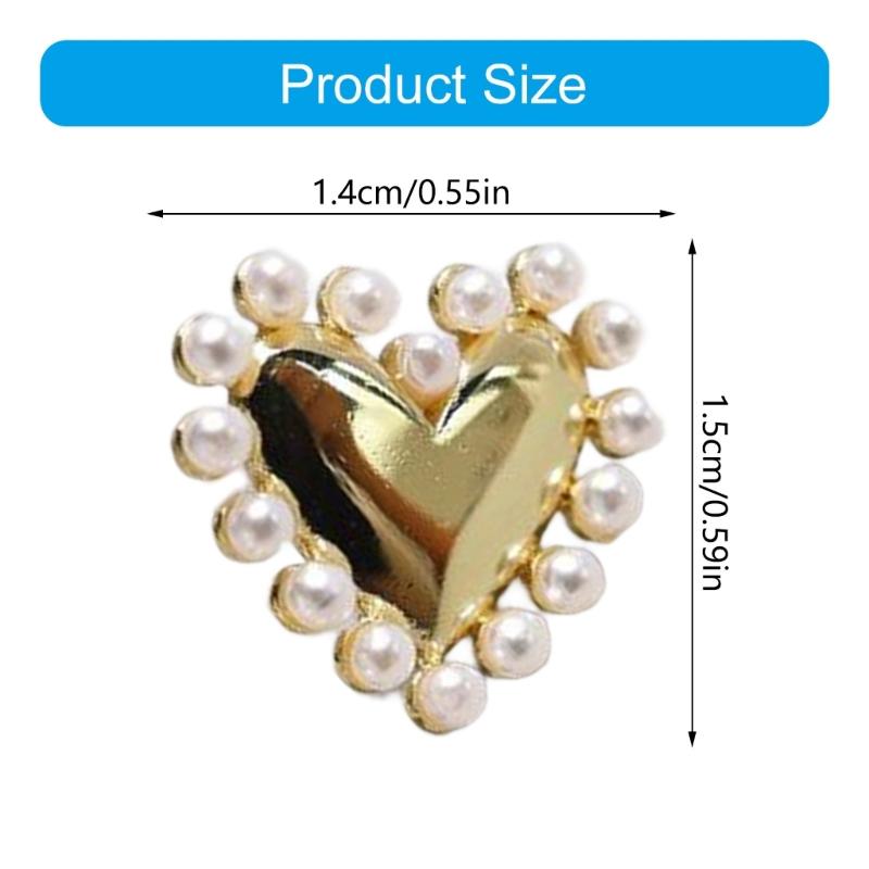 Heart Studs Earrings Creative Ear Accessory Heart Ear Studs Suitable for Teens and Youthful Fashion Lovers Present