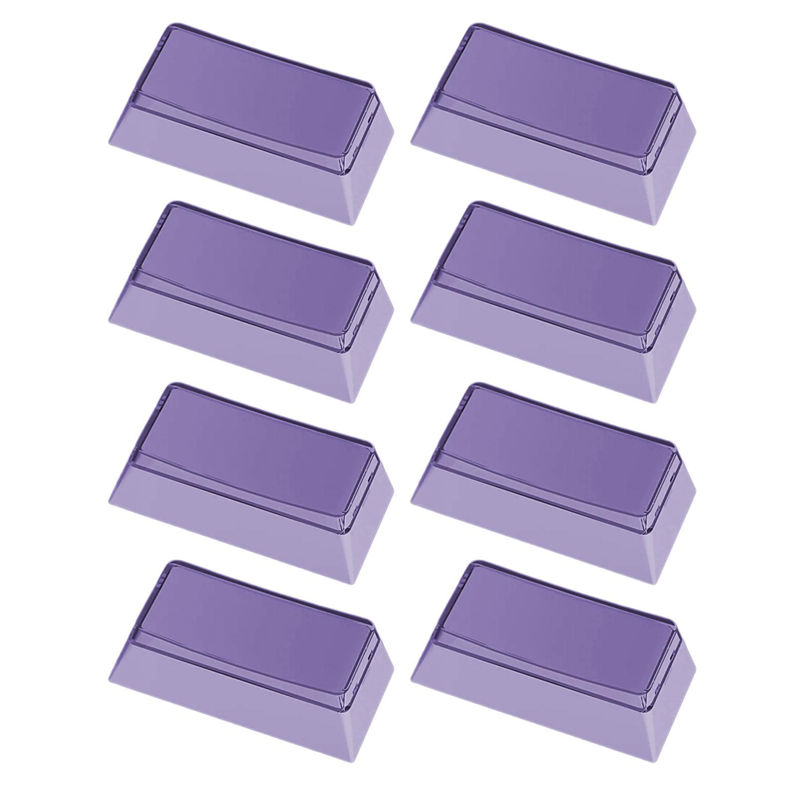 

8 шт. колпачков PBT профиля Cherry 2U пустые дополнительные колпачки для игровой механической клавиатуры фиолетовый