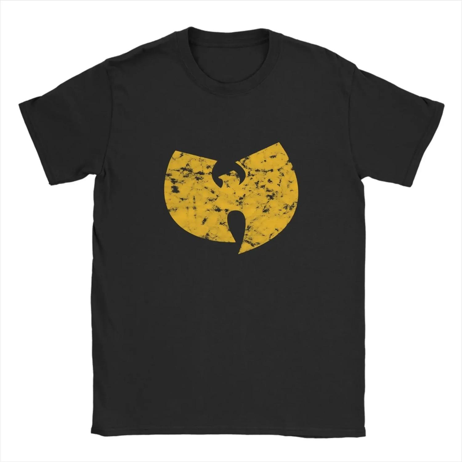 

WU-TANG Clan Album Poster Peripherals Printed T-Shirt Classic Street Hip Hop Music Fashion Tee Men Women Oversized Harajuku Top S чёрный