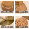 Thick-soled muffin Boken snow boots women's new winter plush warm fluffy short boots small man