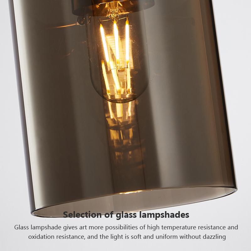 Modern LED Glass Pendant Light Foyer Dining Bedroom Pendant Lighting Coffee Living Room Restaurant Hotel Indoor Hanging Lamp