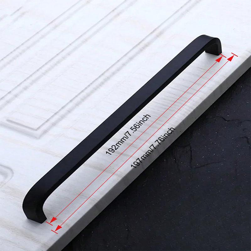 10pcs Arch Style Polished Metal Handles Solid Aluminum Alloy Cabinet Door Drawer Pulls Modern Simple for Furniture Hardware