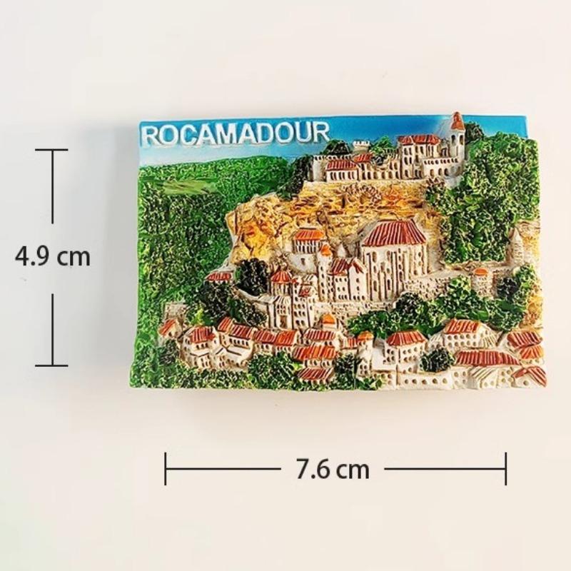 France Marseille Aimants de réfrigérateur Rocamadour Souvenirs de voyage Paris la Tour Eiffel Saumur Autocollants de réfrigérateur Cadeaux de mariage