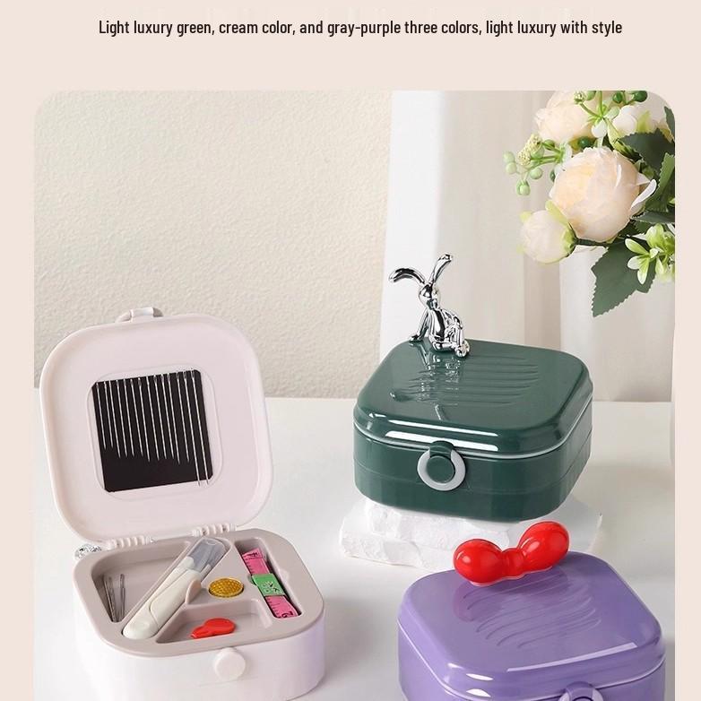 Premium Magnetic Needle & Thread Box: Compact High-Quality Sewing Kit for Home and Dormitory Use