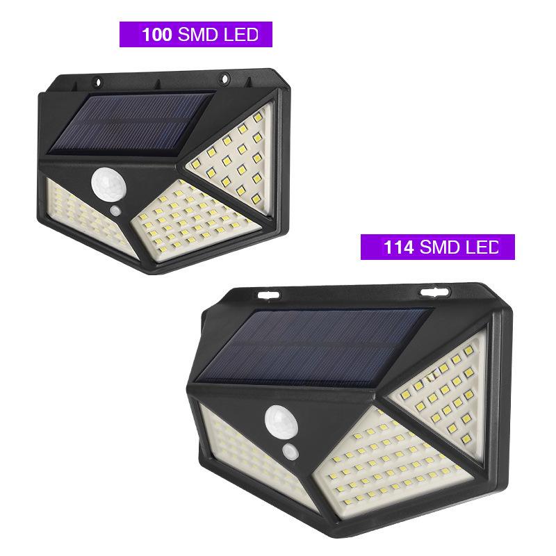 Cross-Border Solar Wall Lamp: Four-Sided Luminous Induction Light for Courtyard and Stairs