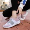 Light Women's Running Sports Shoes Breathable Mesh Knitted Walking Shoes Soft Flats Slip-on Casual Sneakers